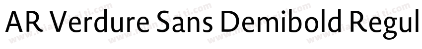 AR Verdure Sans Demibold Regular字体转换